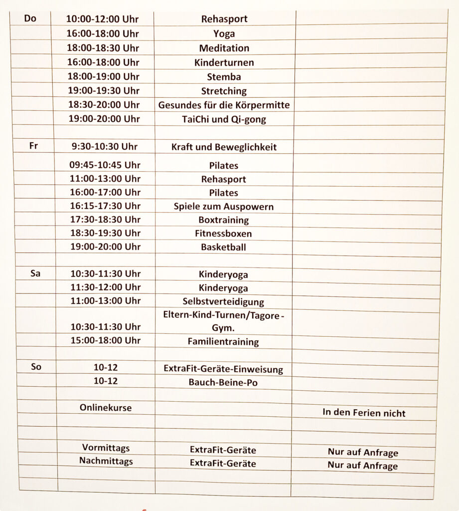 FFM Sommerplan 2025