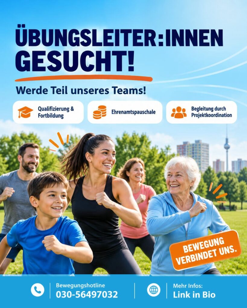 verschiedene personen machen sport